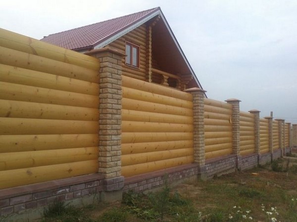 Блок-хаус для забора