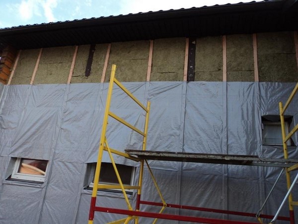 Обрешетка и утеплитель