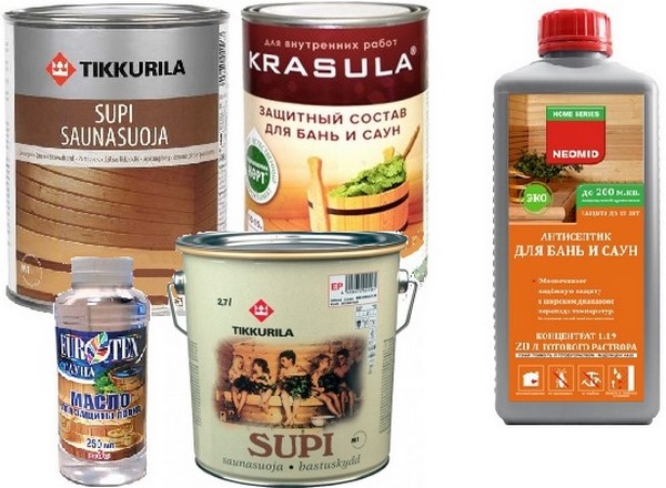 Средства для обработки вагонки в бане